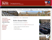 Tablet Screenshot of keble.net